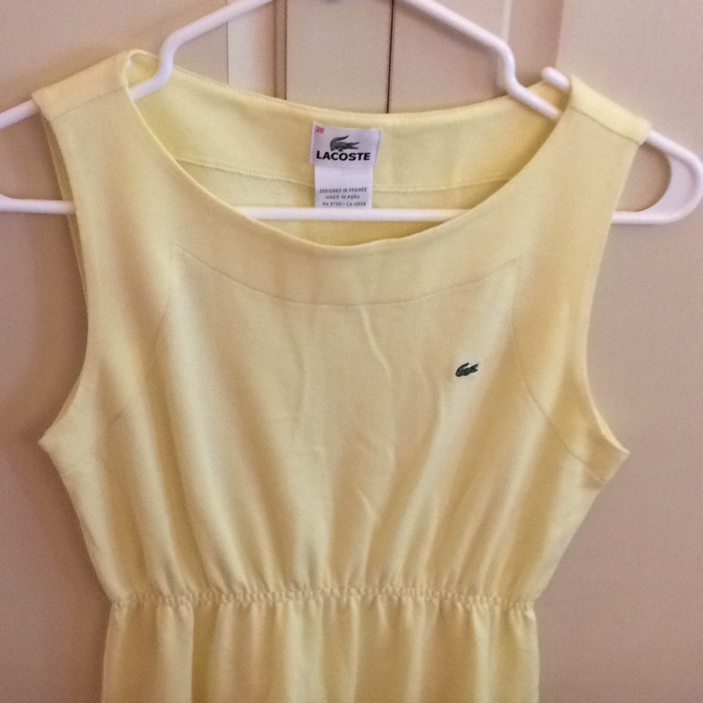 Lacoste Soft Yellow Dress